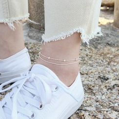 Phoenoa - 925 Sterling Silver Layered Anklet Phoenoa - 925 Sterling Silver Layered Anklet