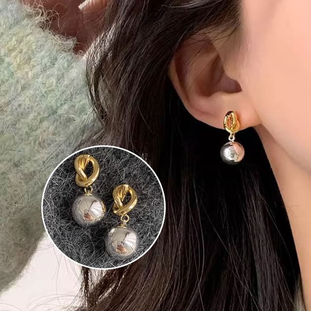 Fireflicka-Knot Alloy Drop Earring