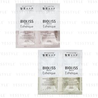 Kose - Bioliss Botanical Esthetique Shampoo & Conditioner Trial Set - 3 Types