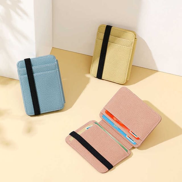 tablarosa-Faux Leather Card Holder
