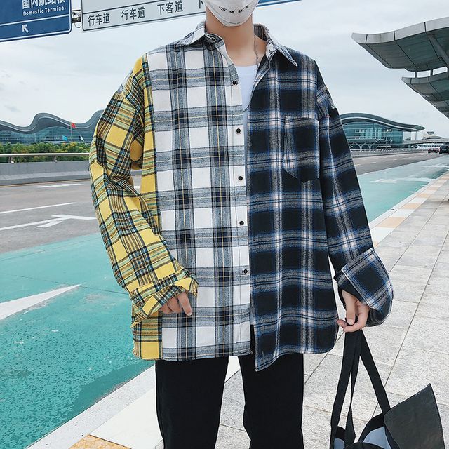 Wide pants & check shirt! BTS JungKook's cute fashion is a hot