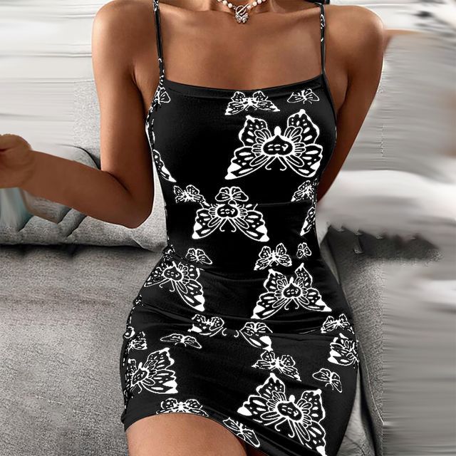 butterfly print bodycon dress America & Beyond Women's Multiglow Butterfly Embellished Bodycon Dress
