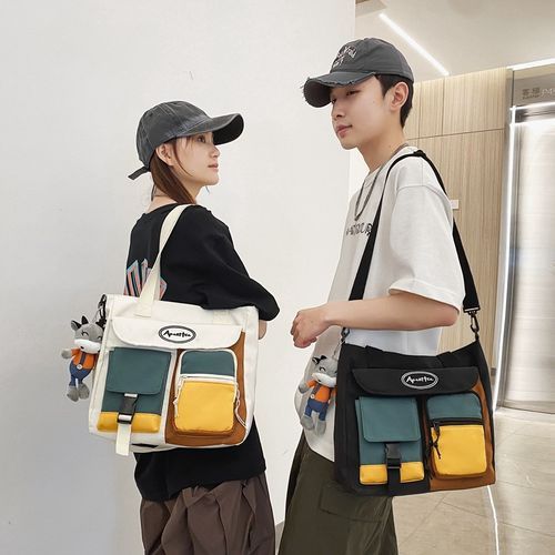 Color Block Multi-Pocket Crossbody Bags