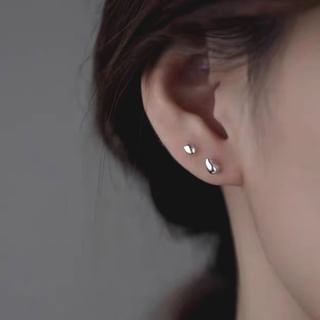 Toinianimos-925 Sterling Silver Geometry Stud Earring
