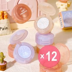 xixi - Glitter Mud Eyeshadow - 6 Colors (x12) (Bulk Box)