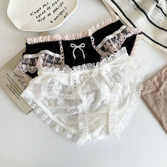 Gecko-Lace Trim Panties