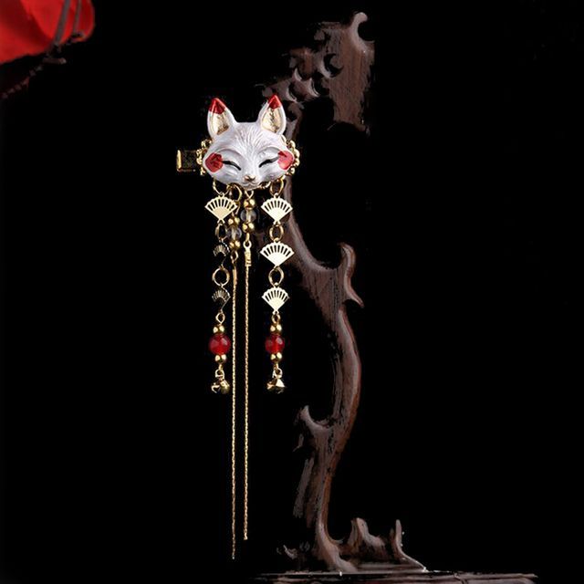 Jellyfish-Fox Alloy Hair Clip