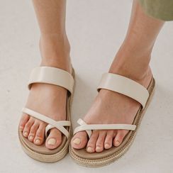JUSTONE - Toe-Loop Platform Sandals JUSTONE - Toe-Loop Platform Sandals