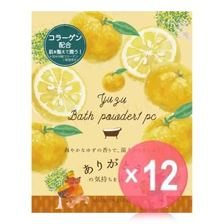 HONYARADOH - Yuzu Bathing Powder (x12) (Bulk Box)