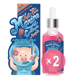 Elizavecca - Witch Piggy Hell Pore Marine Collagen Ample 2pcs Bundle Set