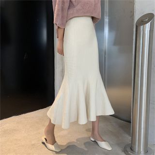 Shinsei - Mermaid Knit Midi Skirt | YesStyle