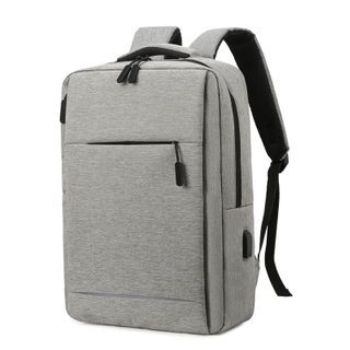 plain white backpack