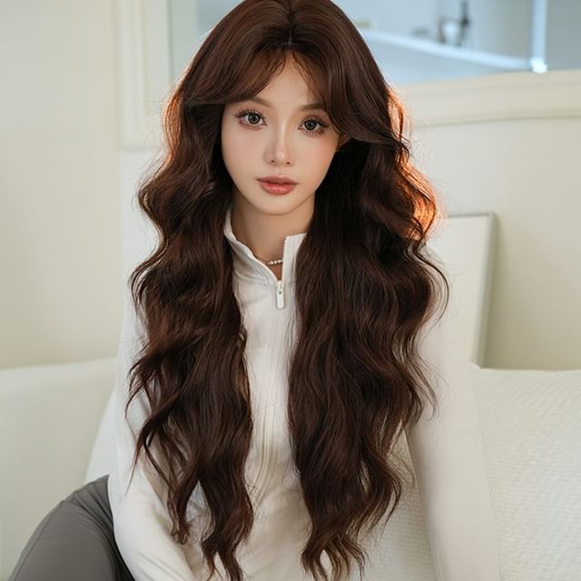 SEVENQ-Long Full Wig - Wavy