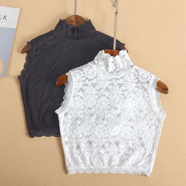 MIOW-Lace Sleeveless Decorative Collar