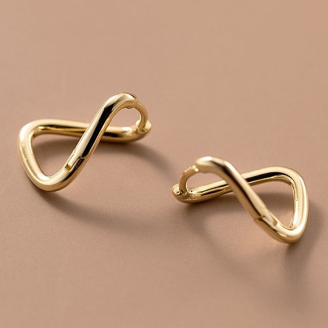 A-ROCH-S925 Sterling Silver Twisted Hoop Earring