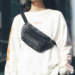 Tsuboten - Denim Zip Sling Bag Tsuboten - Denim Zip Sling Bag