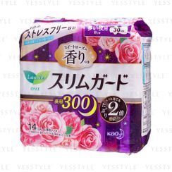 花王 - 乐而雅超薄瞬吸透气夜用护翼卫生巾 玫瑰清香 30cm 花王 - 乐而雅超薄瞬吸透气夜用护翼卫生巾 玫瑰清香 30cm
