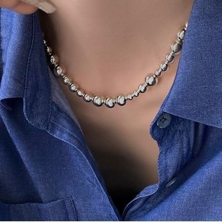 Jael-Bead Alloy Choker