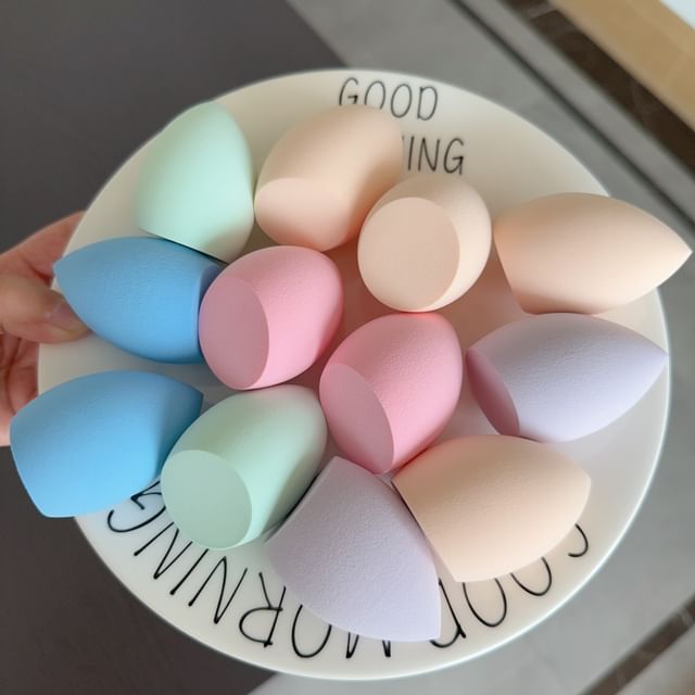 Candy Drop-Makeup Blender Beauty Sponge with Case Set Various Designs