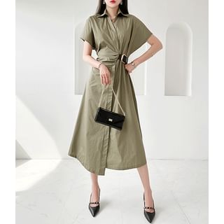 GUMZZI Belted Long Dolman Shirtdress Sale