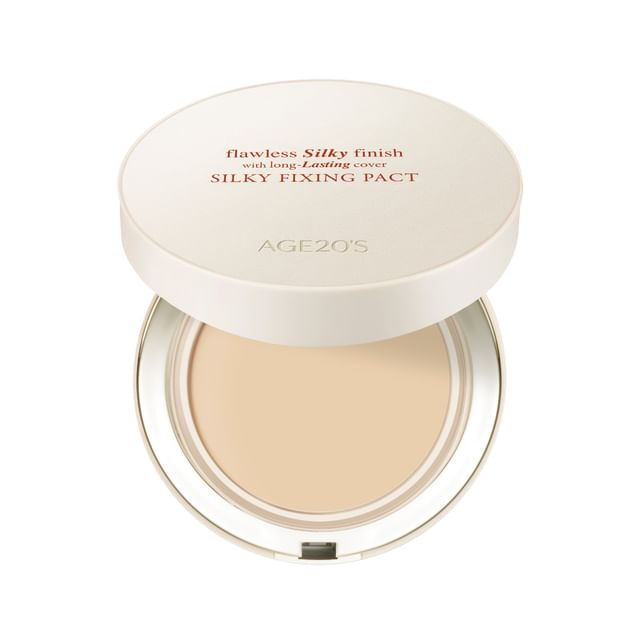 AGE20-S-Silky Fixing Pact Set - 2 Colors