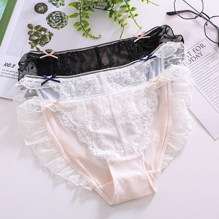 lace trim panties