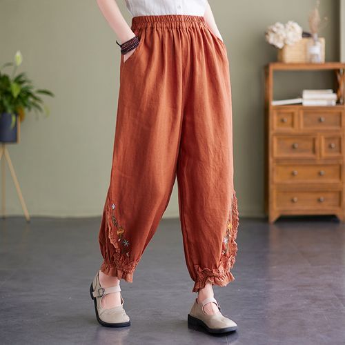Harem pant set with black lace top – House Of Nkoseh
