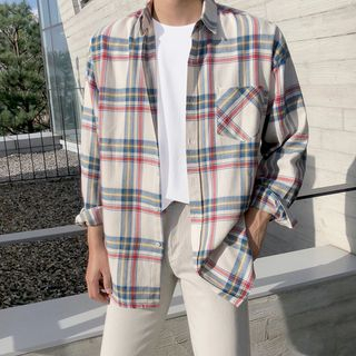 MRCYC-Plaid Long-Sleeve Shirt
