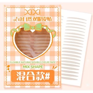 xixi - Flexible Natural Double Eyelid Tape - Mix Shape