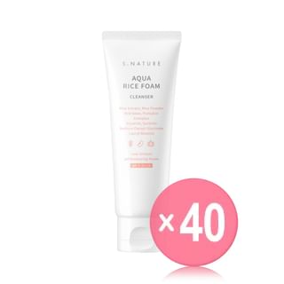 S.NATURE - Aqua Rice Foam Cleanser (x40) (Bulk Box)