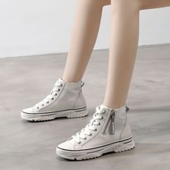 BELLOCK - High Top Zip Detail Sneakers BELLOCK - High Top Zip Detail Sneakers