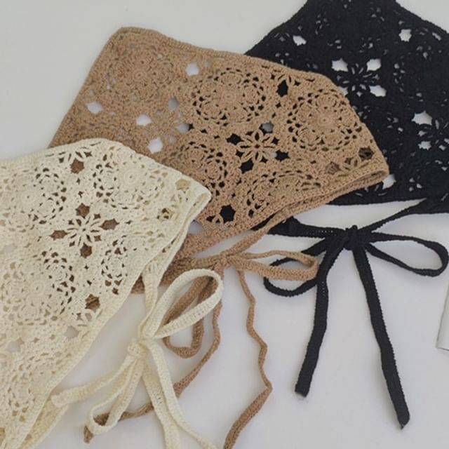 FROME-Crochet Knit Headkerchief