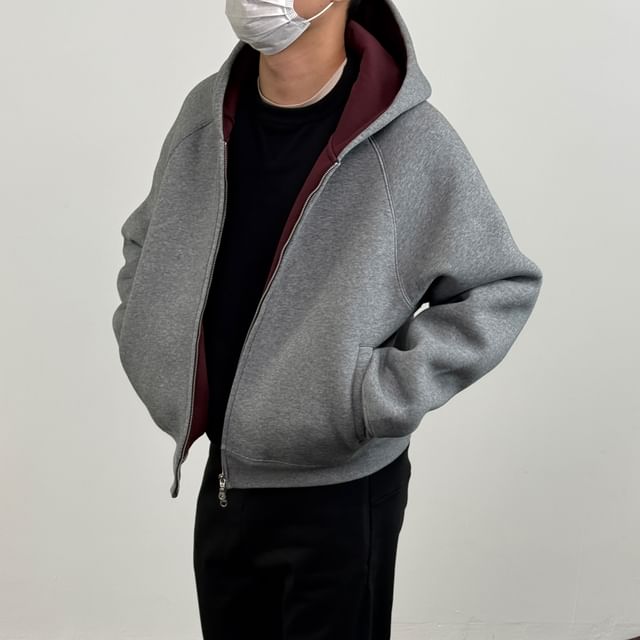 DragonRoad-Two Tone Zip-Up Hoodie