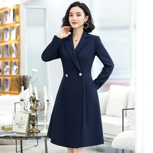 Princess Min - Notch Lapel A-Line Coat Dress | YesStyle