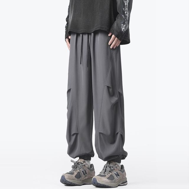Filmas-Mid Rise Plain Baggy Pants