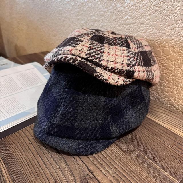 TAAK-Plaid Newsboy Cap