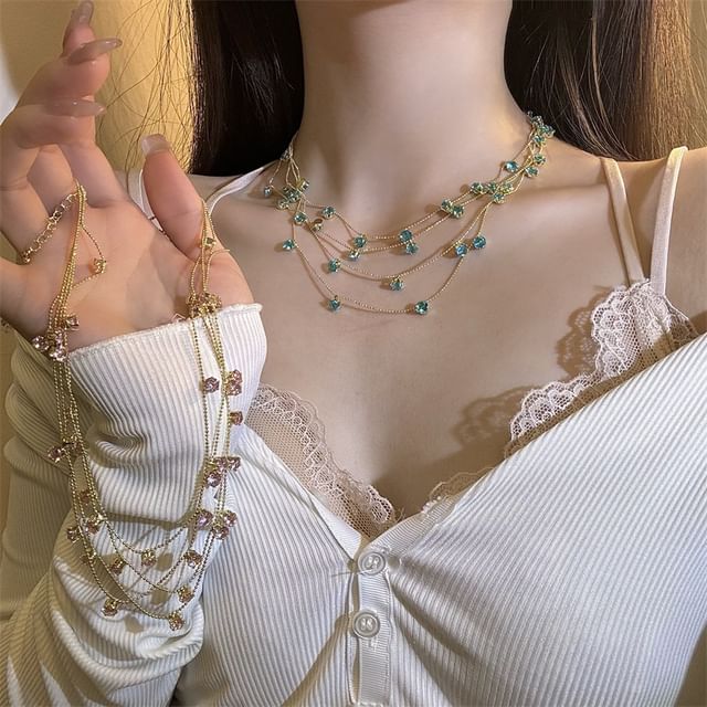 Chimerro-Layered CZ Necklace