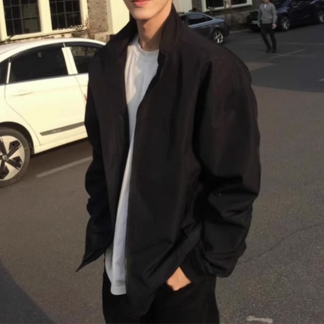 Kimeya-Long-Sleeve Button-Up Plain Shirt