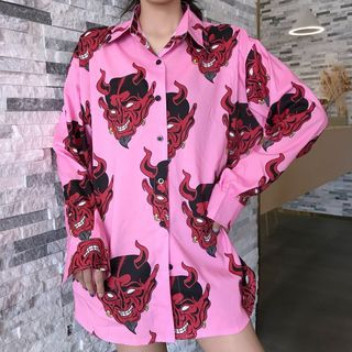 MELLO - Devil Print Shirt | YesStyle