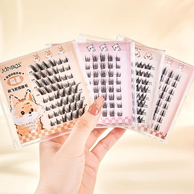 Doll Eye Crisscross Cluster False Eyelashes (Various Designs)