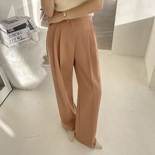 DABAGIRL Tucked Creased Wide Suit Pants