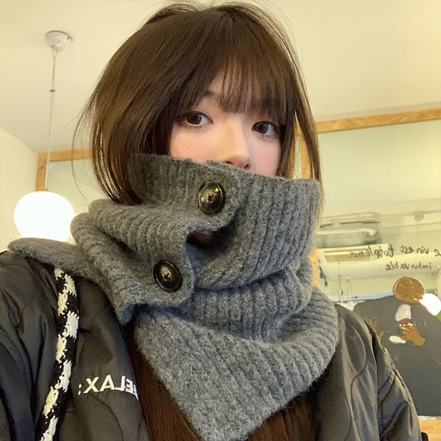DECEMBERMAY☆ NEONEO knit neck warmer 100% Baby Alpaca Neck Warmer, Knitted Rising Moon Design