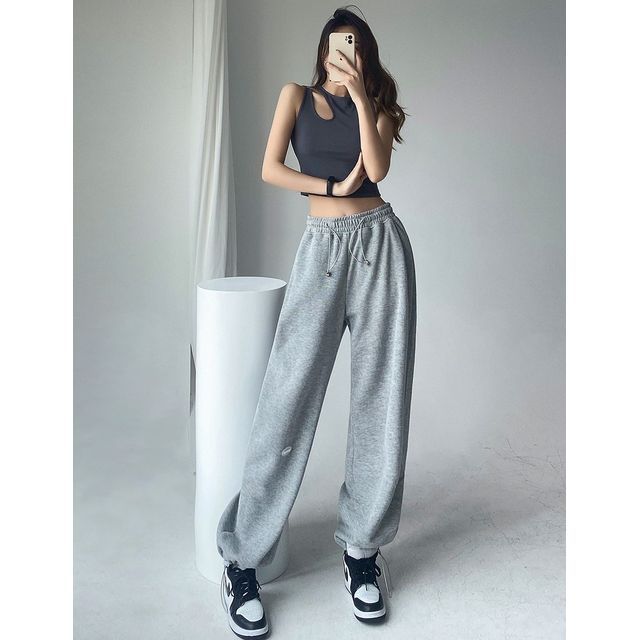 Girls Supply - Drawstring Loose Sweatpants in 5 Colors