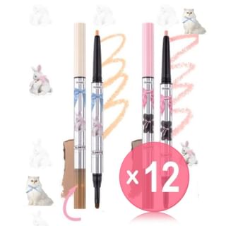FLORTTE - 2 in 1 Aegyo Sal Pen - 4 Colours (x12) (Bulk Box)