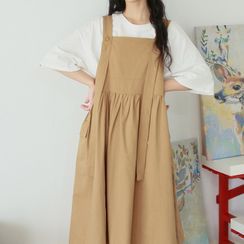 Plum Forest - Midi Overall Dress