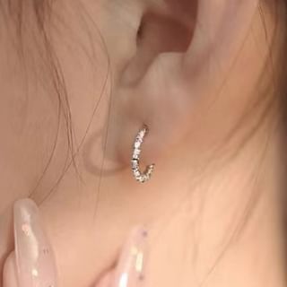 Parskletie-Sterling Silver Hoop Earring