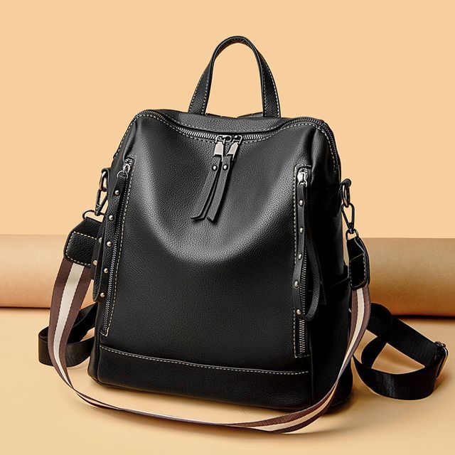 Mayanne-Faux Leather Backpack