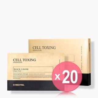MEDIPEEL - Cell Toxing Black Caviar Derma Jours Repair Mask Set (x20) (Bulk Box)