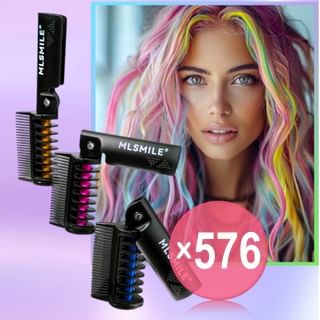 MLSMILE - Color Hair Dyeing Comb - 12 Colors (x576) (Bulk Box)