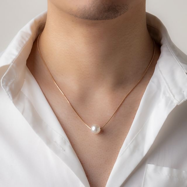 Gretlyn-Faux Pearl Necklace